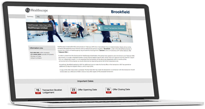 Brookfield website screenshot