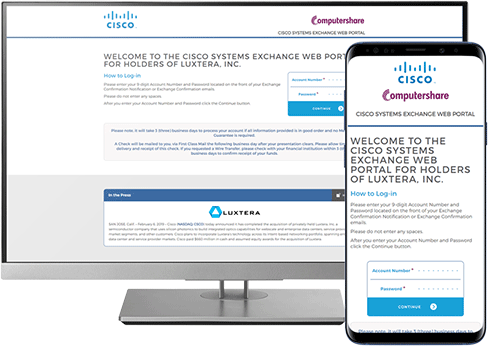 Cisco website screenshot